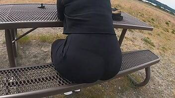 Public See Thru Yoga Pants Big Booty Wife on vidfreenow.com