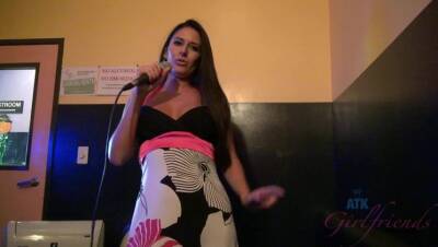 Nikki gets wild at the karaoke bar! on vidfreenow.com