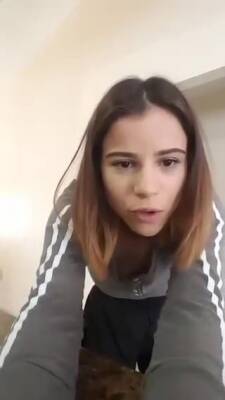 Lovely Girl In Skirt Bored On Periscope on vidfreenow.com