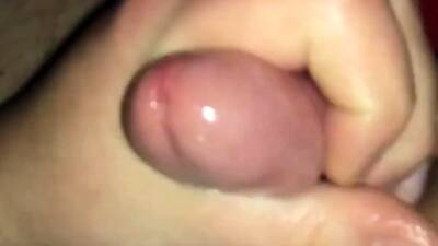 Chubby boy get slow cumshot from uncut small cock very close on vidfreenow.com