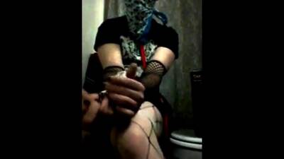 Self bondage for goth boy on vidfreenow.com