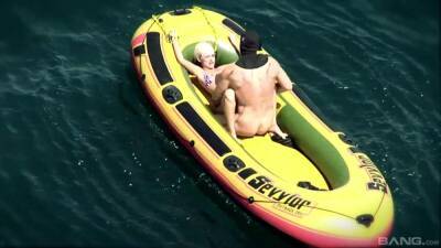 Outdoor fuck on a boat for one slutty blonde on fire on vidfreenow.com