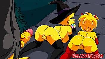 Halloween night with sex - The Simptoons on vidfreenow.com