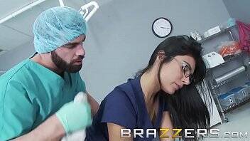 Doctors Adventure - (Shazia Sahari) - Doctor pounds Nurse while patient is out cold - Brazzers on vidfreenow.com