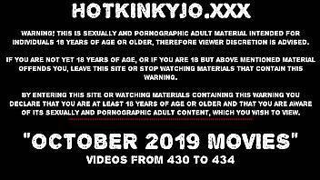 OCTOBER 2019 News at HOTKINKYJO site: double anal fisting, prolapse, public nudity, large dildos on vidfreenow.com