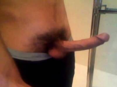 Arab in bathroom and shows his long cock on vidfreenow.com