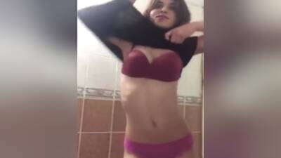 Hot Turkish Girl Undressing On The Toilet - Turkey on vidfreenow.com