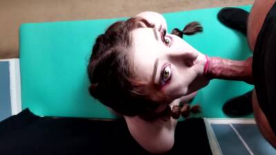 Gorgeous Brunette In Braids Sucks Big Cock Pov On Her Knees Gets Massive Facial And Cum Play on vidfreenow.com