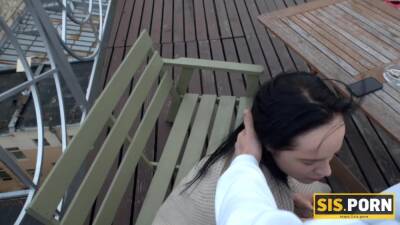 SISPORN. Guy catches stepsister smoking and fuck her into quick sex on vidfreenow.com