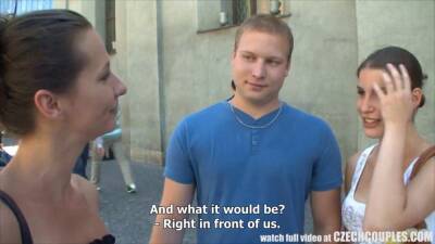 Young Couple Takes Money for Public Foursome - Czech Republic on vidfreenow.com