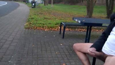 German daddy wanking outdoor - Germany on vidfreenow.com