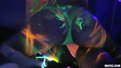 Blacklight Foursome - Madrid - mofos on vidfreenow.com