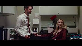 Office romance with two co workers during a Christmas party on vidfreenow.com