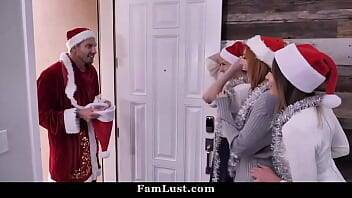 Horny Moms Share Young Stepson on Christmas Party Evening on vidfreenow.com