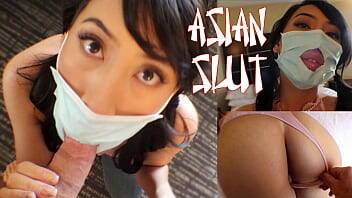 Covid Can't Keep Her Asian Holes From Getting Stuffed on vidfreenow.com