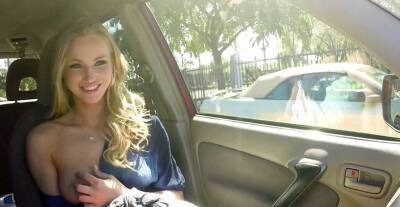 Gorgeous and blondie hitchhiker Stacy Carr gets fucked by dude on vidfreenow.com