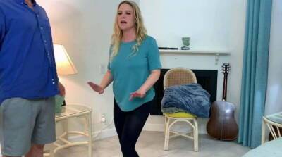 Stepson helps stepmom make an exercise video - Denmark on vidfreenow.com