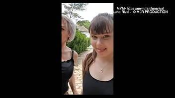 Luna Rival Exib dans un parc avec une copine on vidfreenow.com