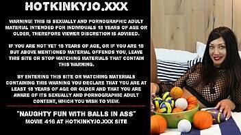 Naughty fun with balls in ass Hotkinkyjo on vidfreenow.com