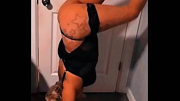 Inverted wall twerking teen stripper step sister on vidfreenow.com