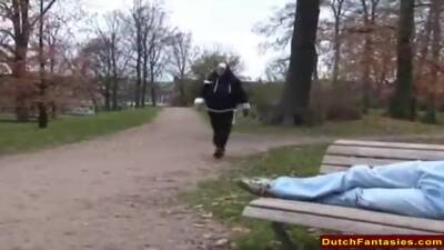 Dutch nun is often giving blowjobs to homeless men and even riding their rock hard dicks - Netherlands on vidfreenow.com