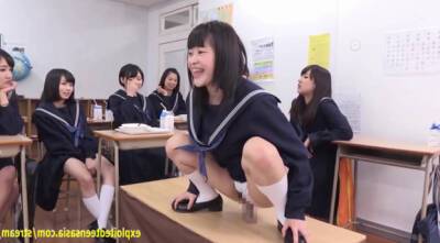 Very sweet Jav schoolgirls ride dicks on desks - Japan on vidfreenow.com