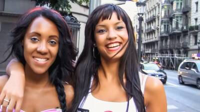 Threesome with Horny Ebony Latina BFFs in Barcelona on vidfreenow.com