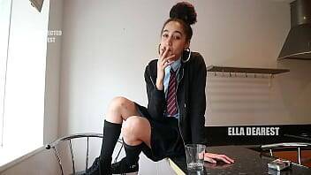 School Girl Smoking SPH - Ella Dearest - Britain on vidfreenow.com