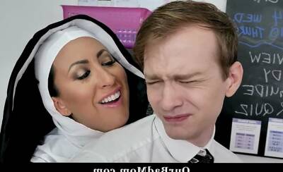 Horny Nun Teacher Fucks Her Students on vidfreenow.com