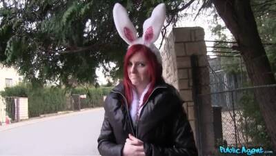 Hot Easter bunny girl fucked outside - Madrid on vidfreenow.com