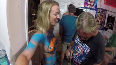 Nude Patreon - 6 November 2018 - Key West Fantasy Fest 2018 Body Pain on vidfreenow.com