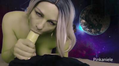 Pinkdaniele - Black Hole-hot Blonde Milf Dildo Sucking on vidfreenow.com