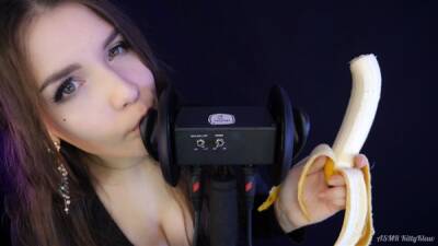 Kittyklaw Asmr Banana 3 Dio Licking Mouth Sounds Video on vidfreenow.com