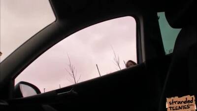 Teen Gina gets banged hard in the car on vidfreenow.com