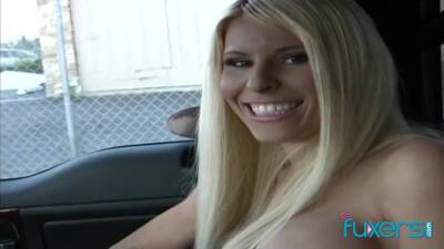 Horny blonde babe gets her cute face covered with warm sperm - Milf on vidfreenow.com