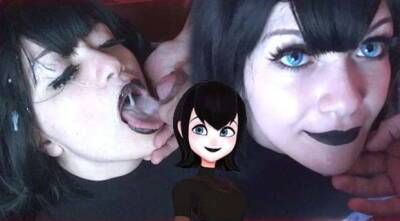 Hot goth gets a Massive cumshot on face - Mavis Cosplay on vidfreenow.com