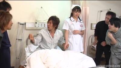 Aroused Japanese nurse knows the right treat for this guy - Japan on vidfreenow.com