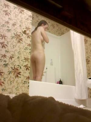 Kasey shower voyeur spy on vidfreenow.com