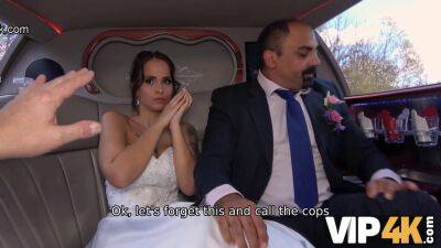 Bride permits husband to watch her having ass scored in limo - Czech Republic on vidfreenow.com