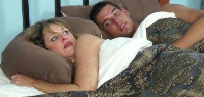 Sweet blonde mommy was awoken for quick sex by her randy stepson on vidfreenow.com