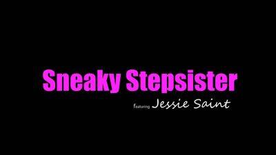 Sneaky stepsister Jessie Saint in hot teen sex scene on vidfreenow.com