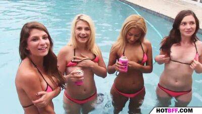 A day of summer with a horny college babes on vidfreenow.com