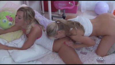 Step Sisters Naughty Pillow Fight on vidfreenow.com