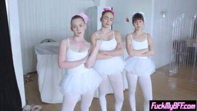 Flexible ballerina teens smashed by a new perv instructor on vidfreenow.com