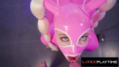 Latex Bodysuit Slut Fucks Her Ass with Candy - Elic chase on vidfreenow.com