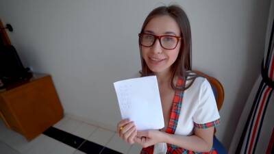 Dick For Lily - Girl Gets Fucked For Homework For The First Time And She Likes It on vidfreenow.com