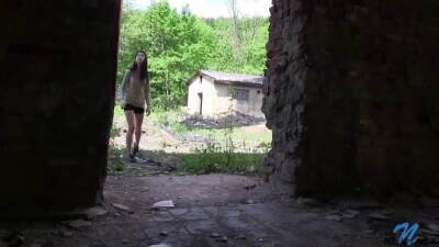 Lolly Pop is masturbating and getting orgasm in the abandoned place on vidfreenow.com