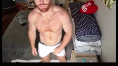 Ginger Hunk Seth Forena Bed Jerks his Cock Until He Cums on vidfreenow.com