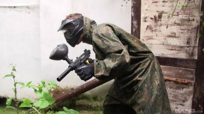 Video of a quickie during a paintball match with Lucette nice on vidfreenow.com