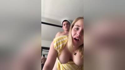 Blonde With Huge Tits Fucked From Behind on vidfreenow.com